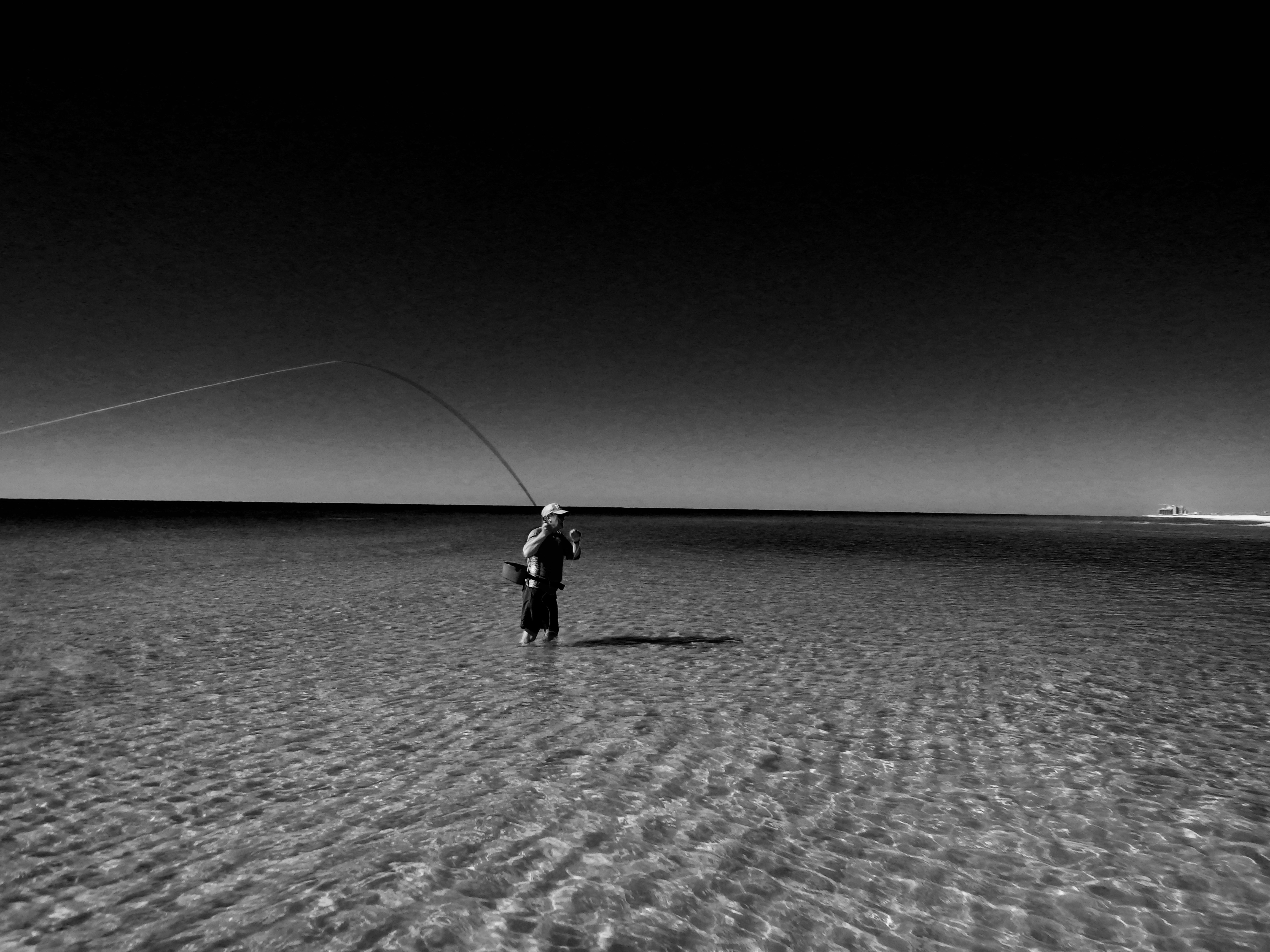 Fly fishing in the salt